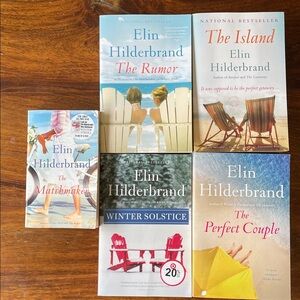 Mixed Lot of 5 Elin Hilderbrand Paperback Novels Books